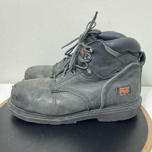 Timberland Pro Pit‎ Boss 6" Steel Toe Work Boot Black Men's Size 13 M - Picture 6 of 11